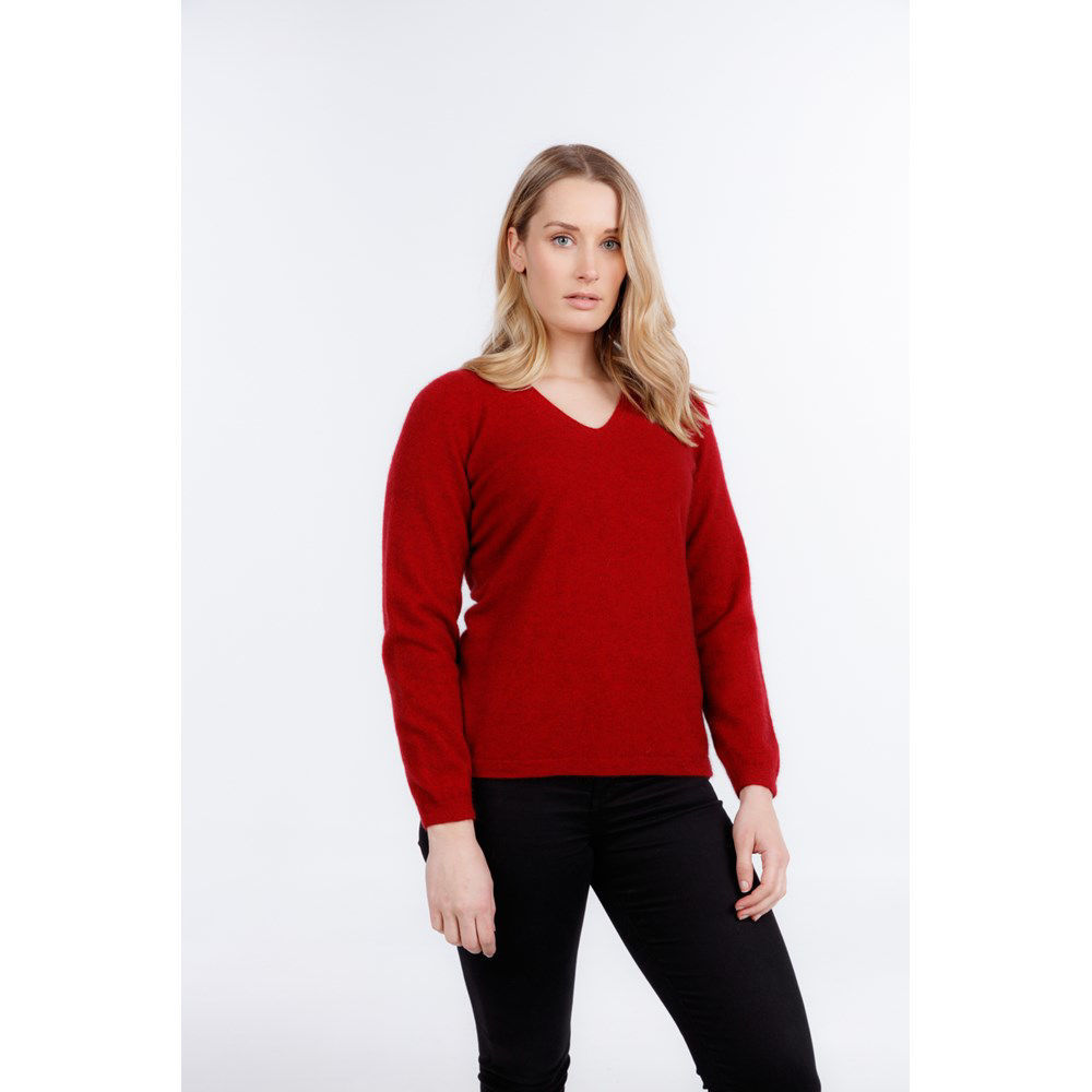Picture of Vee Neck Plain Sweater